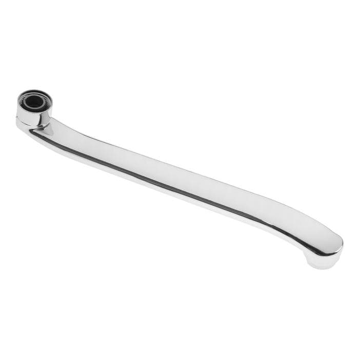 Излив для смесителя ZEIN, 3/4", изогнутый, нерж. сталь, 30 см, аэратор пластик