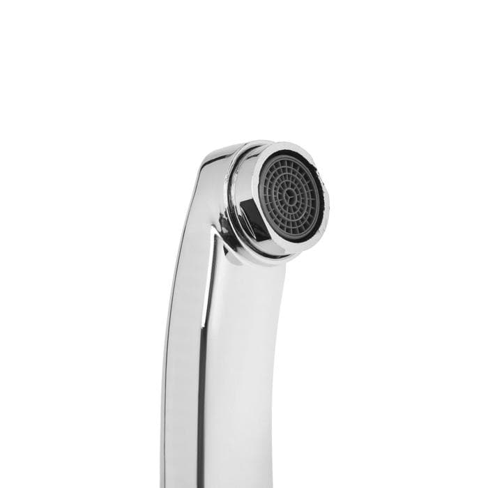 Излив для смесителя ZEIN, 3/4", изогнутый, нерж. сталь, 30 см, аэратор пластик