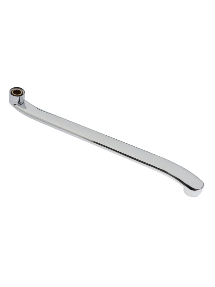 Излив для смесителя ZEIN, 3/4", изогнутый, нерж. сталь, 40 см, аэратор пластик