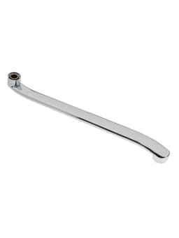 Излив для смесителя ZEIN, 3/4", изогнутый, нерж. сталь, 40 см, аэратор пластик