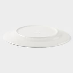 Тарелка обеденная Доляна «Лаванда», d=25.3 см, фарфор, белая