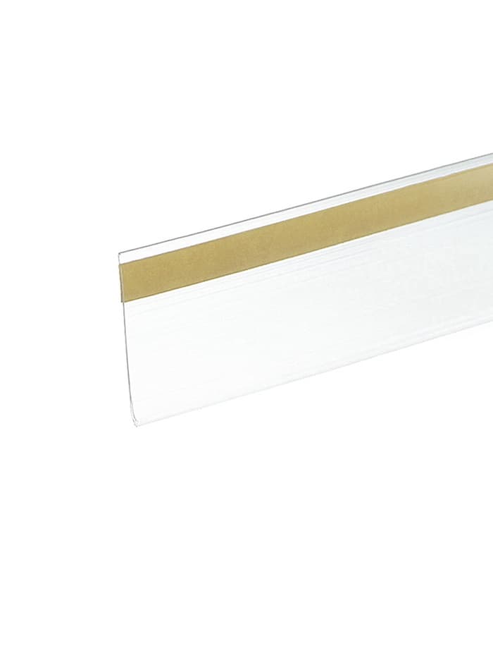 Ценникодержатель полочный самоклеящийся, DBR=39, 1250 мм, прозрачный