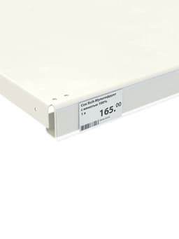 Ценникодержатель полочный самоклеящийся, DBR=39, 1250 мм, прозрачный