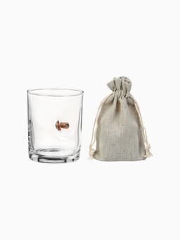 Подарочный непробиваемый набор «Виски»: стакан с пулей 250 мл, камни для виски 3 шт.