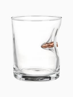 Подарочный непробиваемый набор «Виски»: стакан с пулей 250 мл, камни для виски 3 шт.