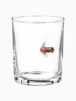 Подарочный непробиваемый набор «Виски»: стакан с пулей 250 мл, камни для виски 3 шт.