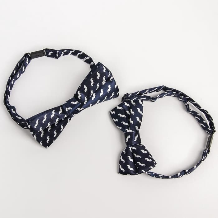 Галстук - бабочка для мальчика и папы M&B Family look, 2 шт., синий