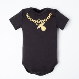 Боди для мальчика «Крошка Я. Цепь», рост 74-80 см, чёрное