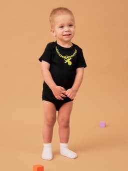 Боди для мальчика «Крошка Я. Цепь», рост 74-80 см, чёрное