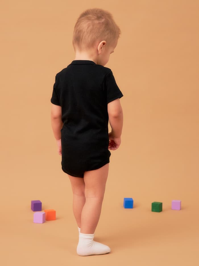 Боди для мальчика «Крошка Я. Цепь», рост 74-80 см, чёрное