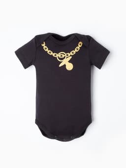 Боди для мальчика «Крошка Я. Цепь», рост 74-80 см, чёрное