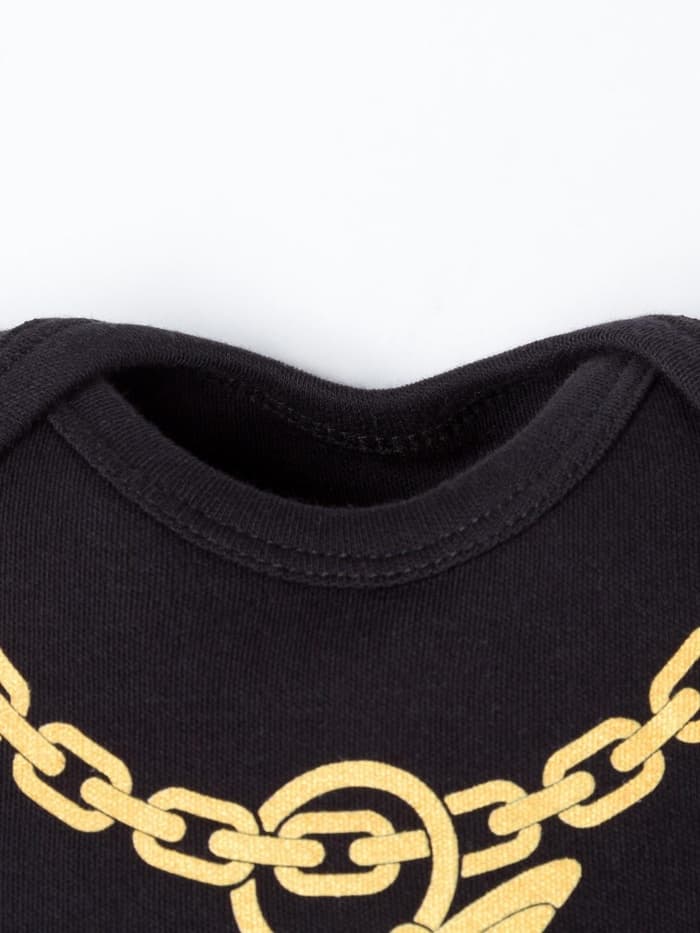 Боди для мальчика «Крошка Я. Цепь», рост 74-80 см, чёрное