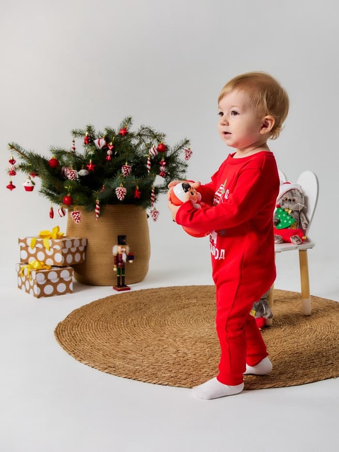 Комбинезон «Крошка Я. Первый НГ», рост 68-74 см, красный