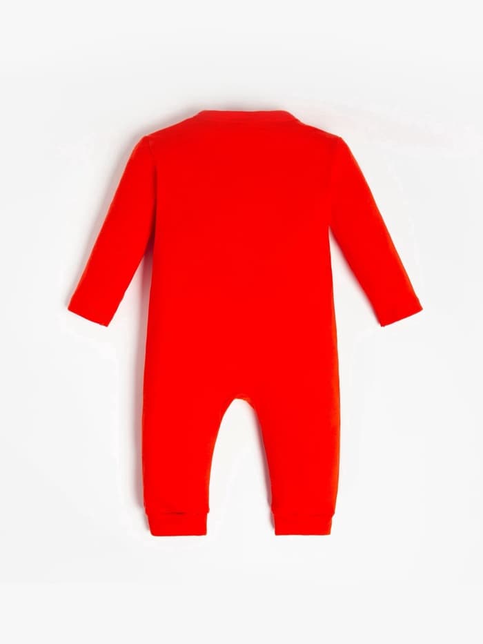 Комбинезон детский «Крошка Я» Happy winter, рост 62-68 см, красный