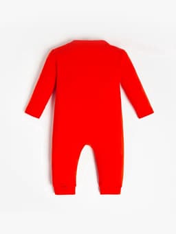 Комбинезон детский «Крошка Я» Happy winter, рост 68-74 см, красный