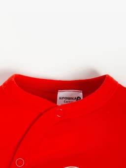 Комбинезон детский «Крошка Я» Happy winter, рост 68-74 см, красный