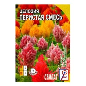 Семена цветов Целозия Перистая, смесь, 0.1 г
