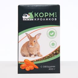 Корм «Пижон» для кроликов, с овощами, 400 г