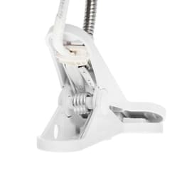 Патрон на гибкой ножке под лампу, E27, 30 см, с выключателем, 220 В, белый