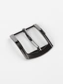 Пряжка для ремня, 6.3×5.5 см, 40 мм, цвет чёрный никель