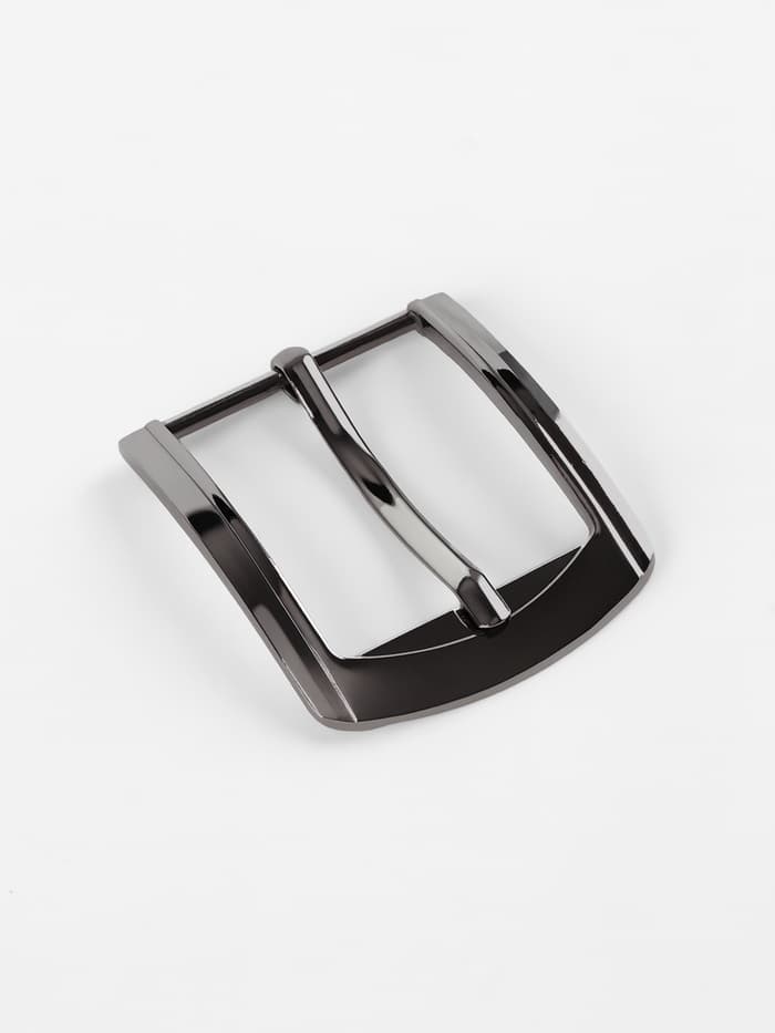 Пряжка для ремня, 6.3×5.5 см, 40 мм, цвет чёрный никель