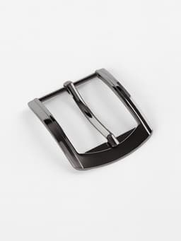 Пряжка для ремня, 6.3×5.5 см, 40 мм, цвет чёрный никель