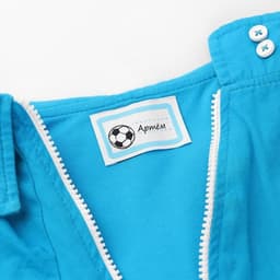 Нашивка именная «Мяч», 5.5×3.2 см, 10 шт., голубая