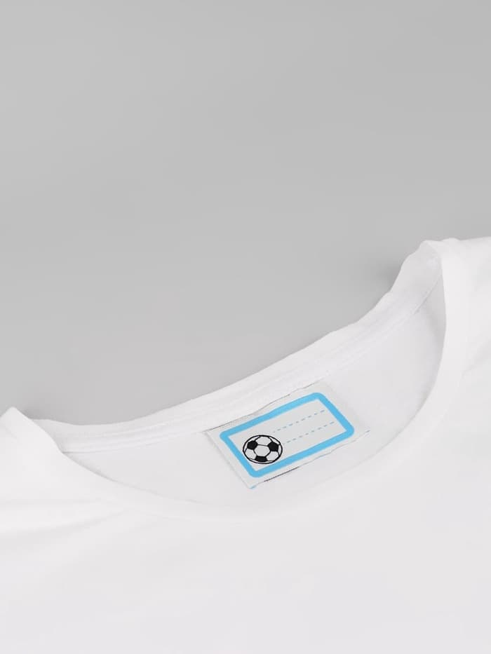 Нашивка именная «Мяч», 5.5×3.2 см, 10 шт., голубая