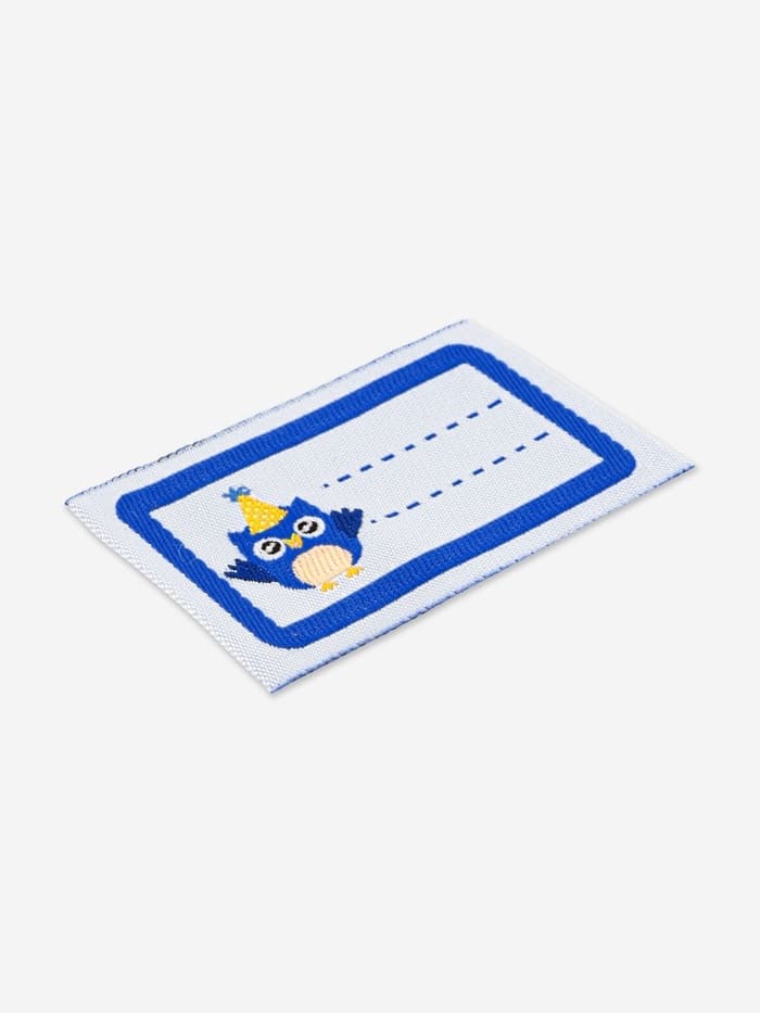 Нашивка именная «Совёнок», 5.5×3.2 см, 10 шт., синяя
