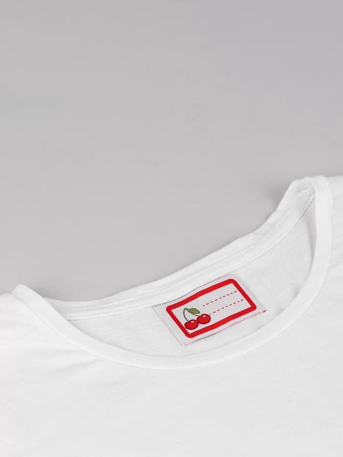 Нашивка именная «Вишенки», 5.5×3.2 см, 10 шт., красная