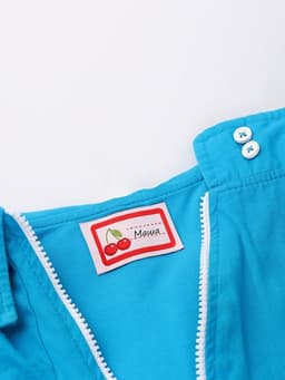 Нашивка именная «Вишенки», 5.5×3.2 см, 10 шт., красная