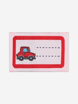 Нашивка именная «Машинка», 5.5×3.2 см, 10 шт., красная