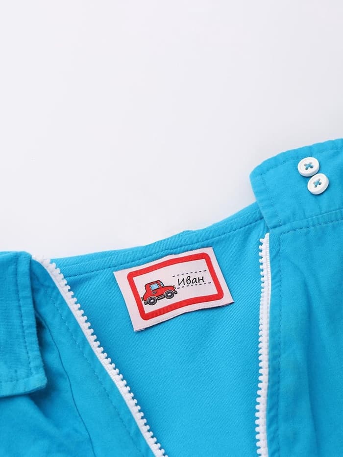 Нашивка именная «Машинка», 5.5×3.2 см, 10 шт., красная