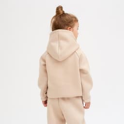 Худи детское с начёсом MINAKU: Basic Line KIDS, бежевое, рост 110 см