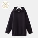 Худи детское MINAKU: Basic Line KIDS, чёрное, рост 122 см