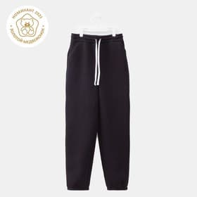 Брюки детские с начёсом MINAKU: Basic Line KIDS, чёрные, рост 110 см