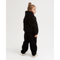 Брюки детские с начёсом MINAKU: Basic Line KIDS, чёрные, рост 122 см