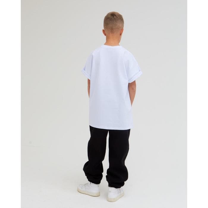 Брюки детские с начёсом MINAKU: Basic Line KIDS, чёрные, рост 122 см