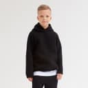 Худи детское MINAKU: Basic Line KIDS, чёрное, рост 104 см