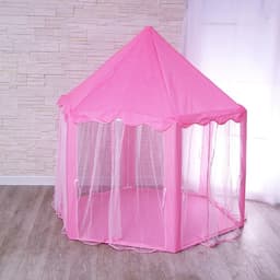 Палатка детская игровая «Шатер», розовая, 140×140×135 см
