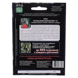 Семена Арбуз «Уральский Скороспел», F1, 3 шт., «Уральский дачник»