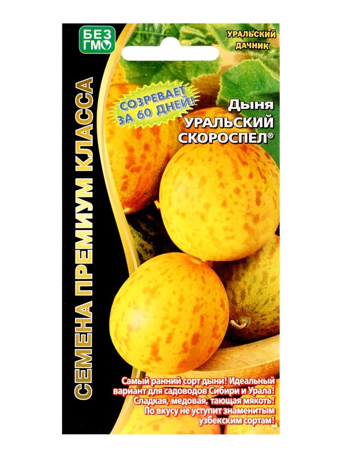 Семена дыня «Уральский Скороспел», 6 шт.