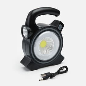 Фонарь ручной аккумуляторный «Мастер К», солнечная батарея, USB, 17×13 см
