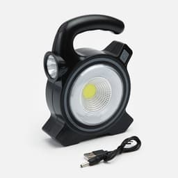 Фонарь ручной аккумуляторный «Мастер К», солнечная батарея, USB, 17×13 см