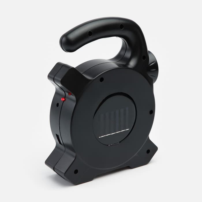 Фонарь ручной аккумуляторный «Мастер К», солнечная батарея, USB, 17×13 см