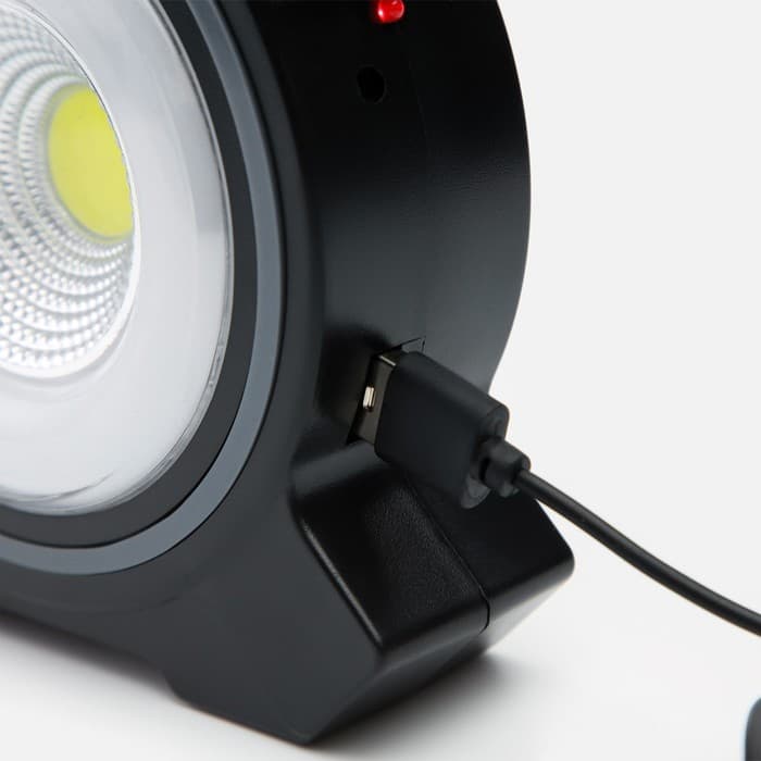 Фонарь ручной аккумуляторный «Мастер К», солнечная батарея, USB, 17×13 см