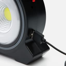 Фонарь ручной аккумуляторный «Мастер К», солнечная батарея, USB, 17×13 см