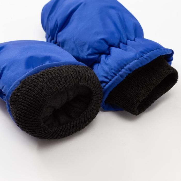 Варежки зимние детские MINAKU, синие, размер 15