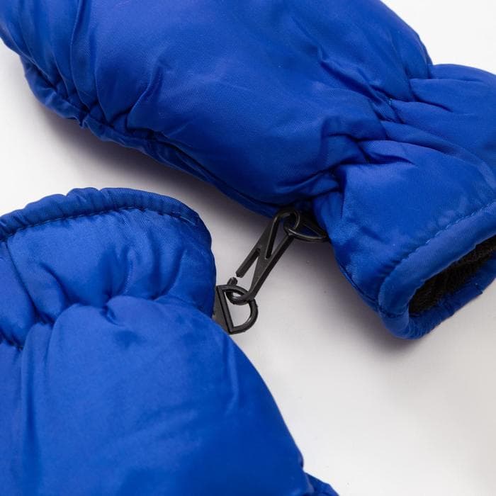 Варежки зимние детские MINAKU, синие, размер 15