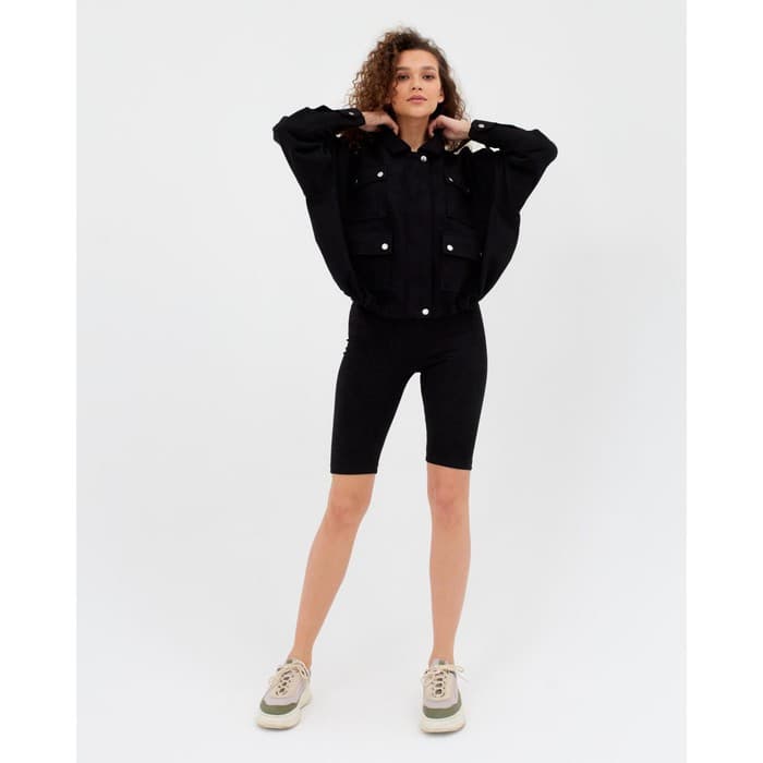 Велосипедки женские MINAKU, чёрные, размер 48